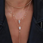 Fashion Jewelry Collier Pink Gold Rose Statement Pendant Necklace Women's Beauty and Beast Jewelry Lovers Gifts