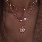 Fashion Jewelry Collier Pink Gold Rose Statement Pendant Necklace Women's Beauty and Beast Jewelry Lovers Gifts