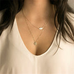 Fashion Jewelry Collier Pink Gold Rose Statement Pendant Necklace Women's Beauty and Beast Jewelry Lovers Gifts