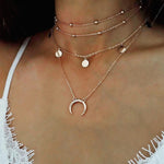 Fashion Jewelry Collier Pink Gold Rose Statement Pendant Necklace Women's Beauty and Beast Jewelry Lovers Gifts