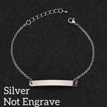 Customized Engraving Nameplate Couple Bracelet For Lover