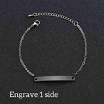 Customized Engraving Nameplate Couple Bracelet For Lover