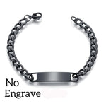 Customized Engraving Nameplate Couple Bracelet For Lover